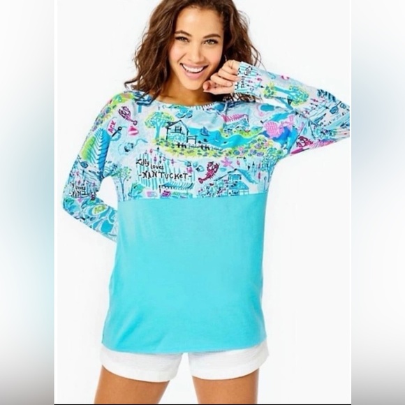 Lilly Pulitzer Finn Top - Picture 1 of 9